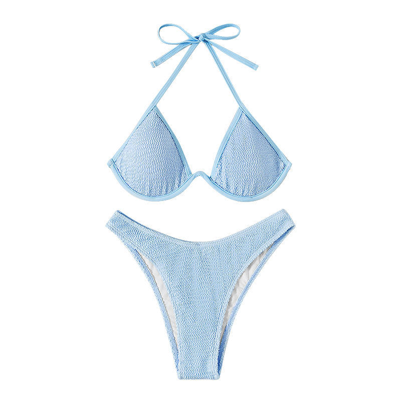 Lace Backless Bikini Swimwear