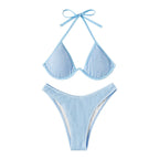 Lace Backless Bikini Swimwear