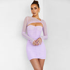 Long-Sleeve Bodycon Dress