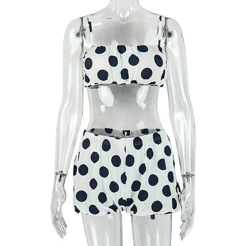White Polka Dot