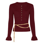 Wine Red Top Belt