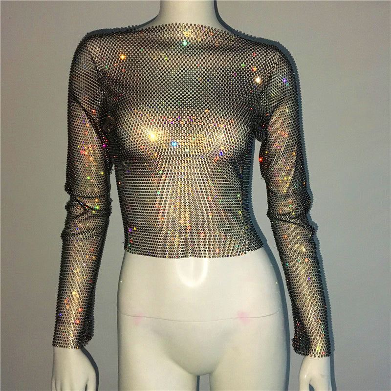 AB Colorful Crystals Black