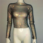 AB Colorful Crystals Black