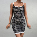 Women's Lace Backless Dress