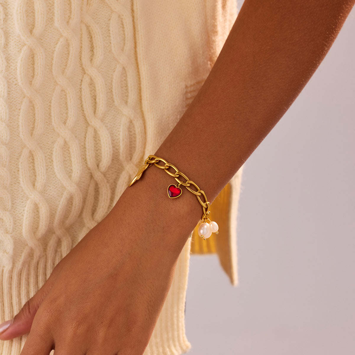 Zircon Embellished Bracelet
