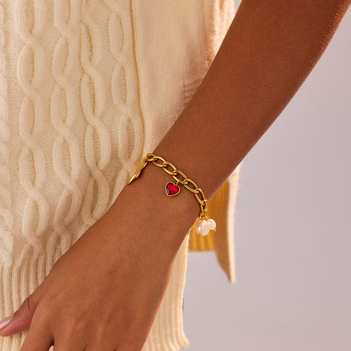 Zircon Embellished Bracelet