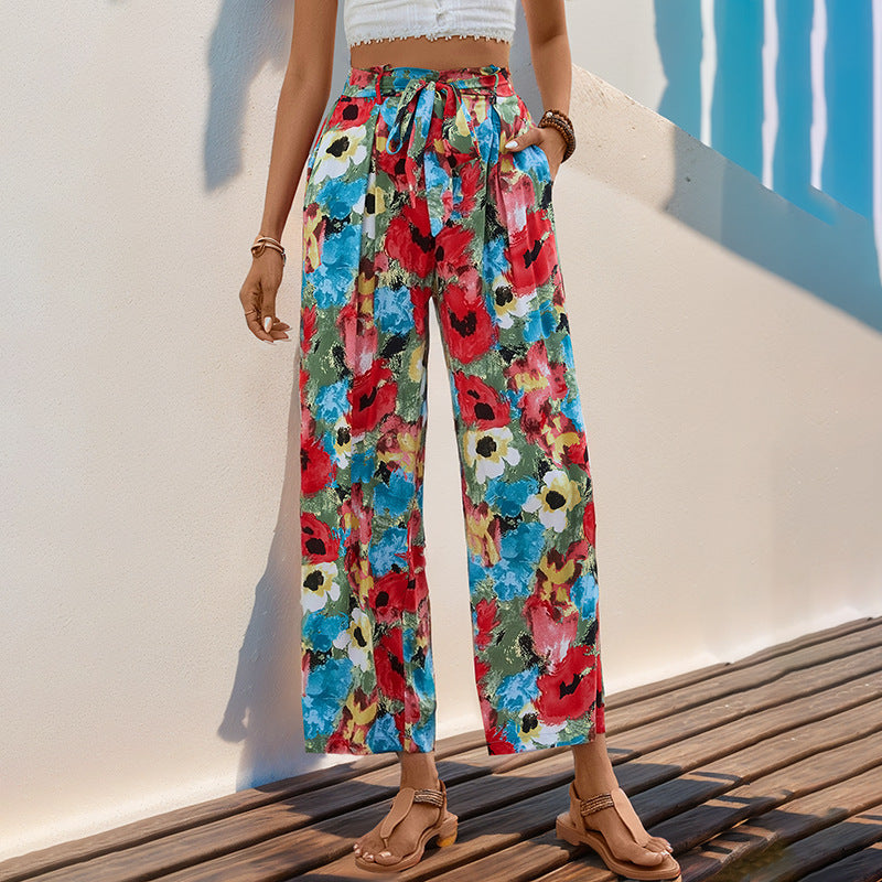 Bohemian Holiday Straight Leg Pants