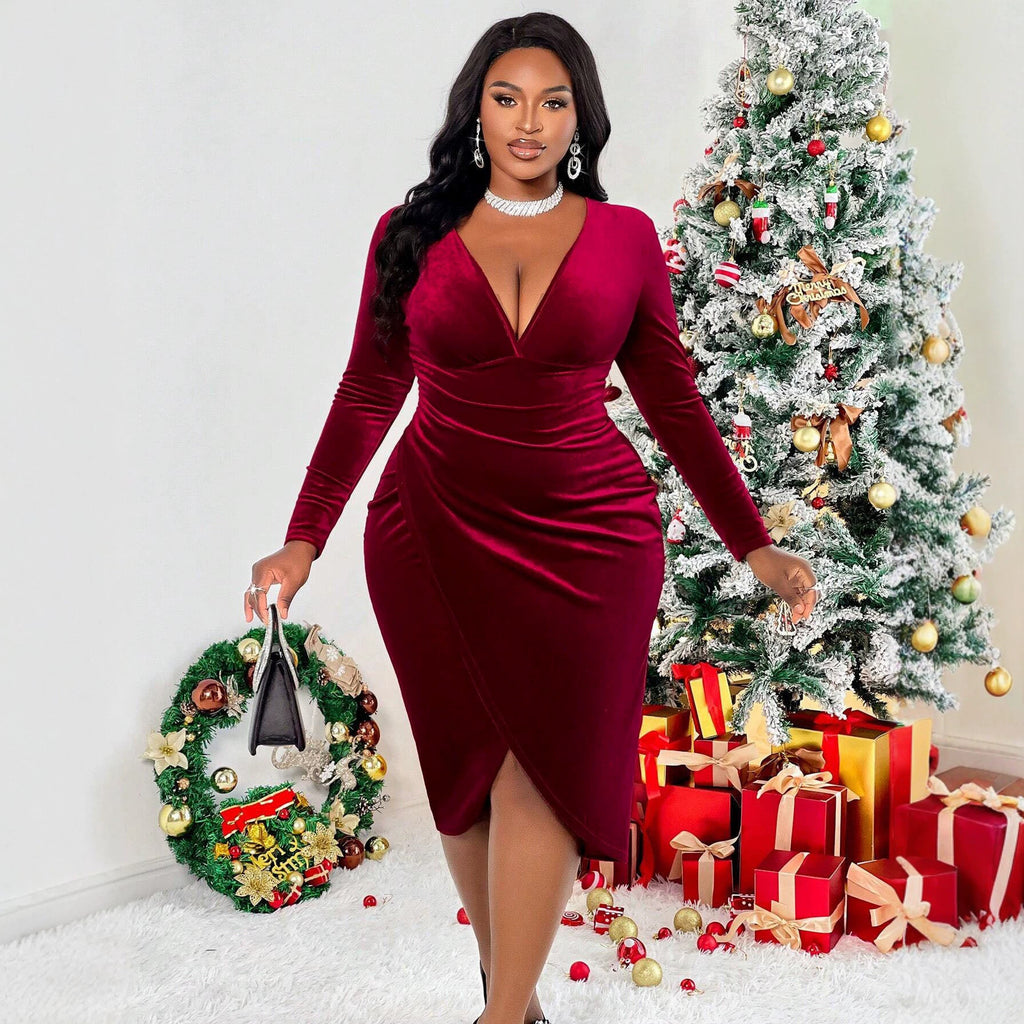 Women's Sheath Velvet Dress