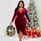 Women's Sheath Velvet Dress