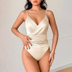 Women's Elegant Backless V Neck Jumpsuit