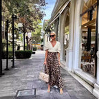 Spring Summer Leopard Print Internet Celebrity Belt Skirt