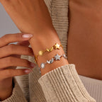 Sun Moon Stainless Steel Bracelet