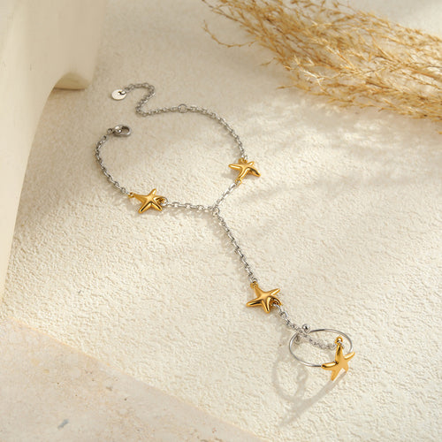 18K Gold Starfish Bracelet