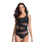 Solid Color One-piece Swimwear