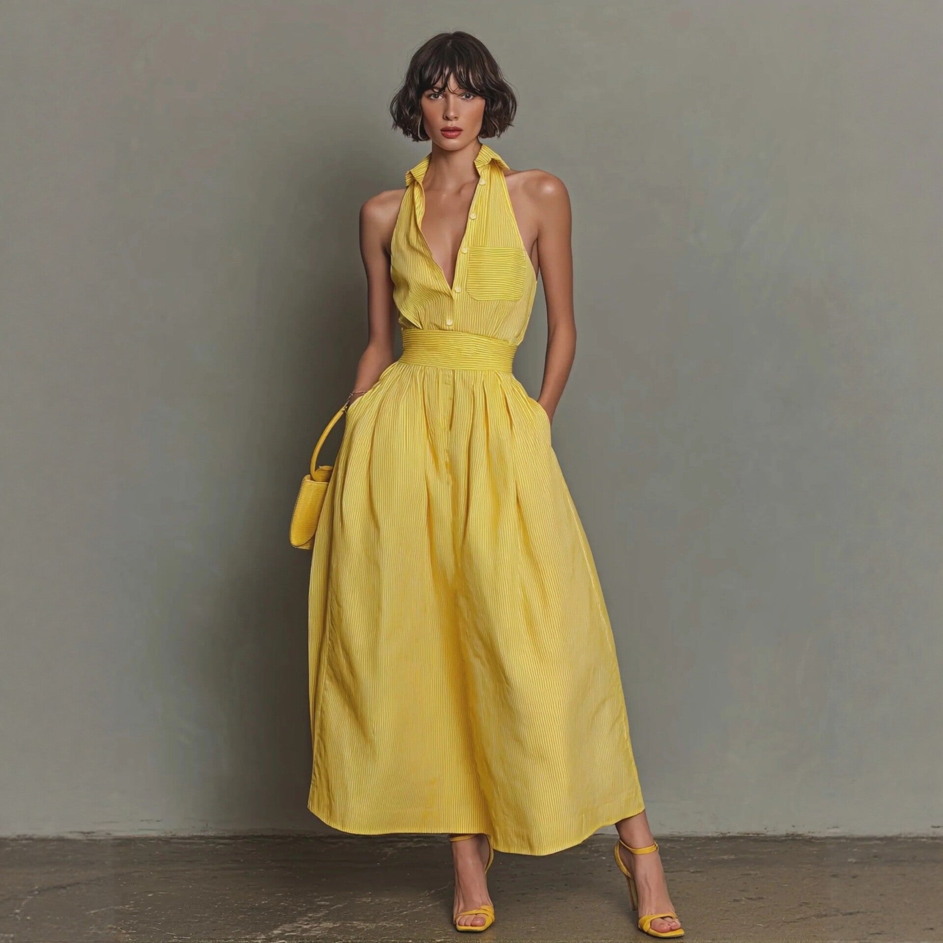 Women's Maxi Striped Dress