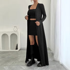 Women's Plus Size Long Knit Cardigan