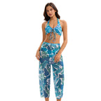 Three Backless Bikini Swimwear