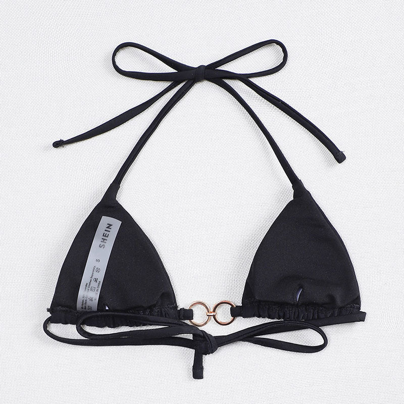Solid Color Bikini Swimwear