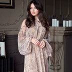 Women's Floral Long Sleeve Dress
