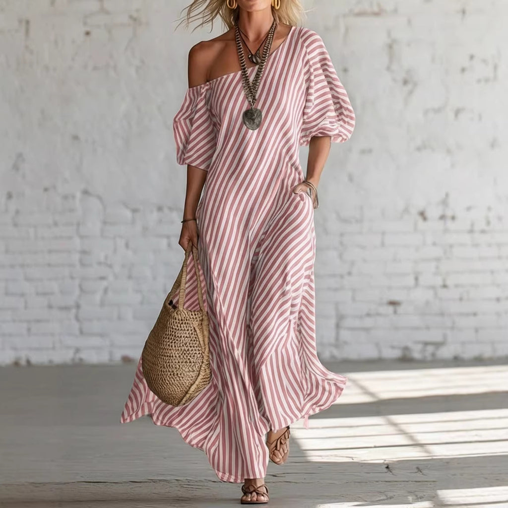 Women's Striped Spring Dress