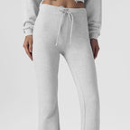 Arrival High Waist Drawstring Hip Lifting Wide Leg Slimming Slightly Pull Yoga Pants Women Outer Wear Training Exercise Workout Pants