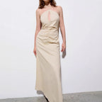 Women's Maxi Pleated Dress