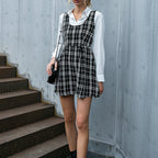 Women's Plaid Cami A-Line Mini Dress