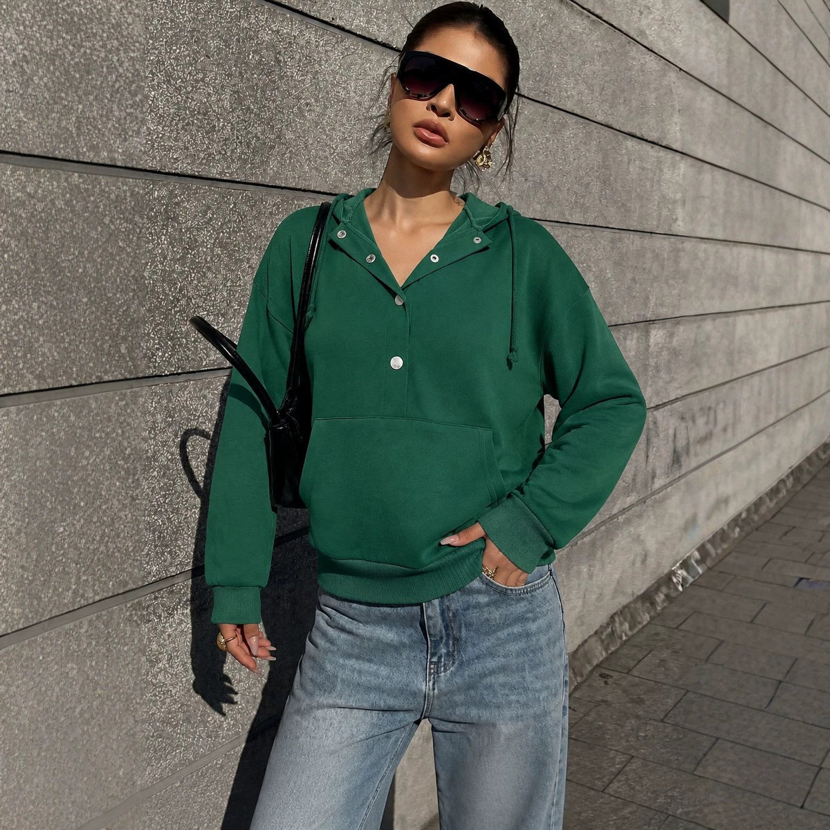 Women's Hooded Pullover Sweatshirt