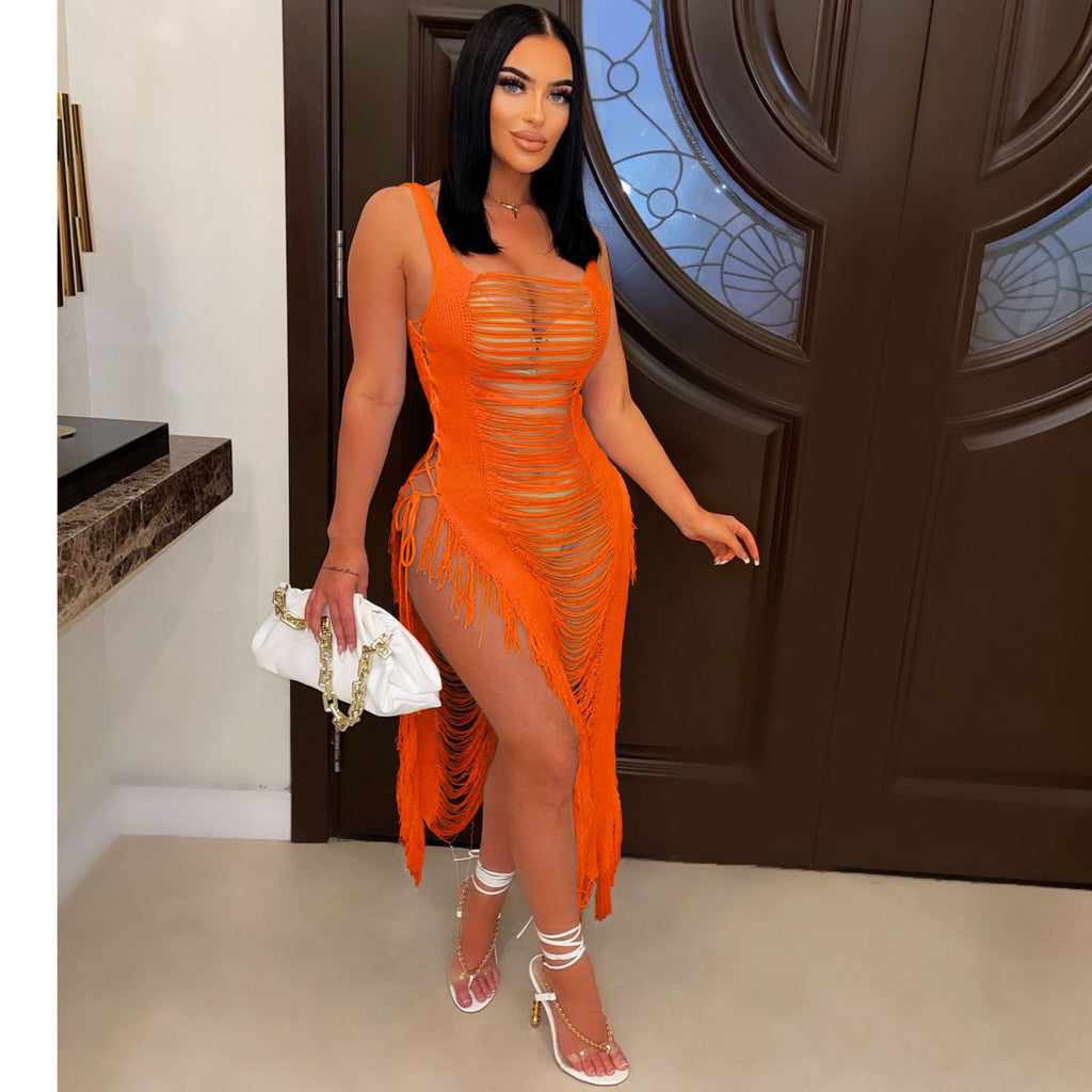Dress Hollow Cover Up Swimwear
