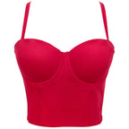 's Backless Tube Top Solid Color Bra Small Sling Detachable
