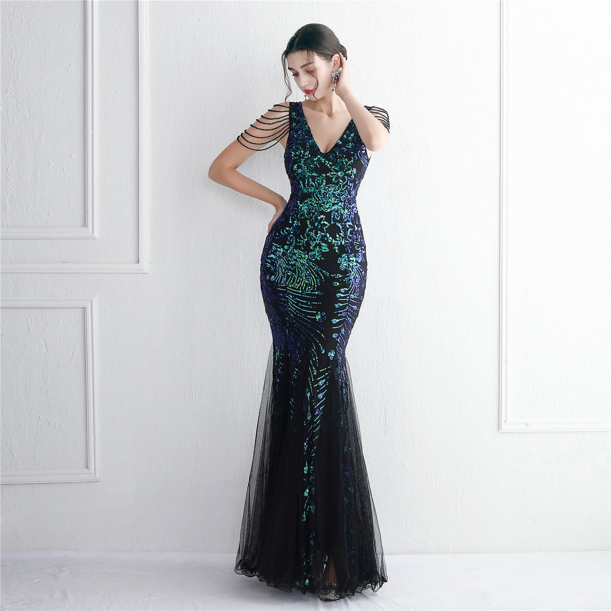 Peacock green