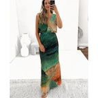 Women's Backless Split Maxi Dress