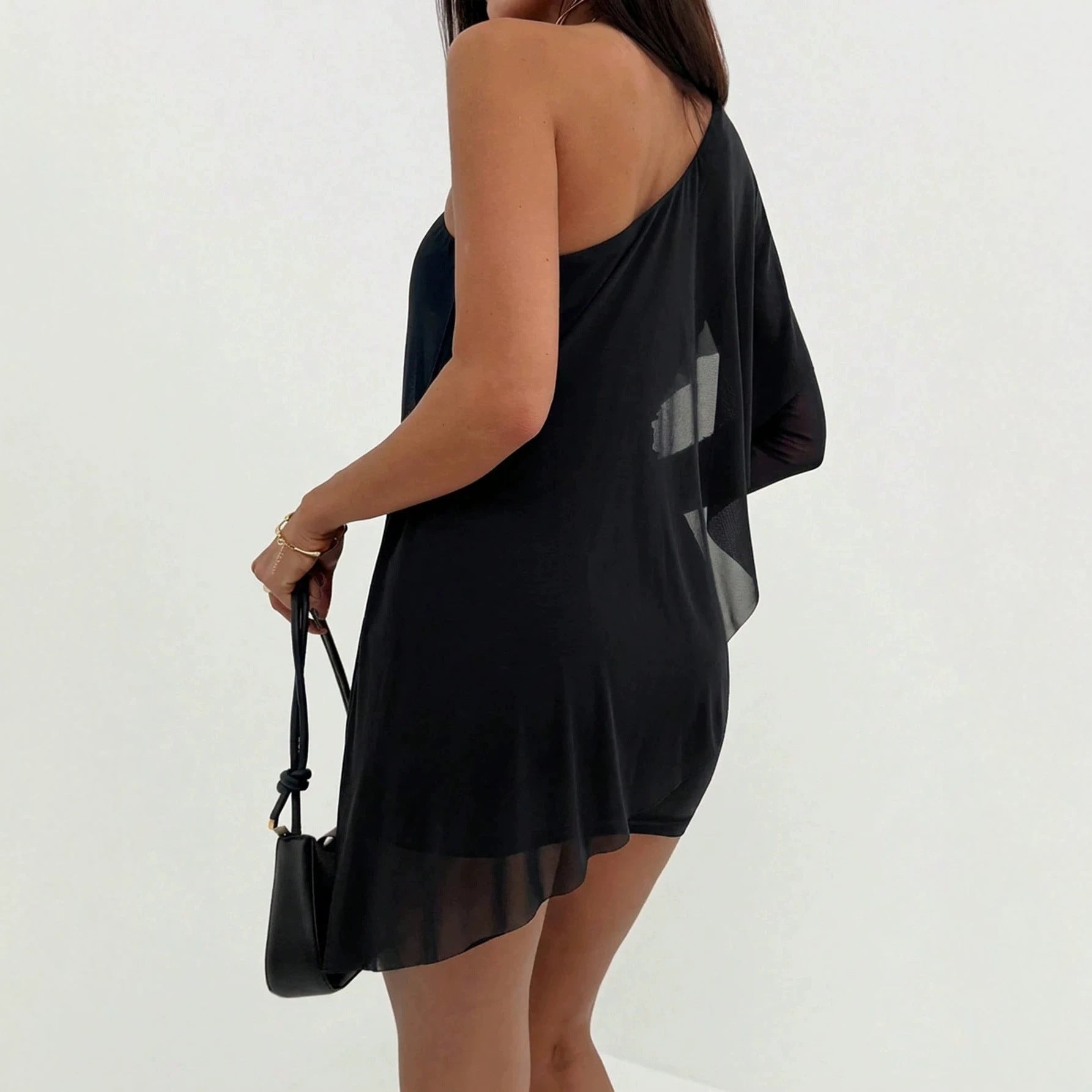 Women's Asymmetric Shoulder Dress