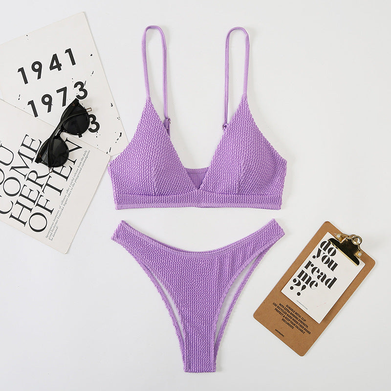 Split Wave Bikini Swimwear