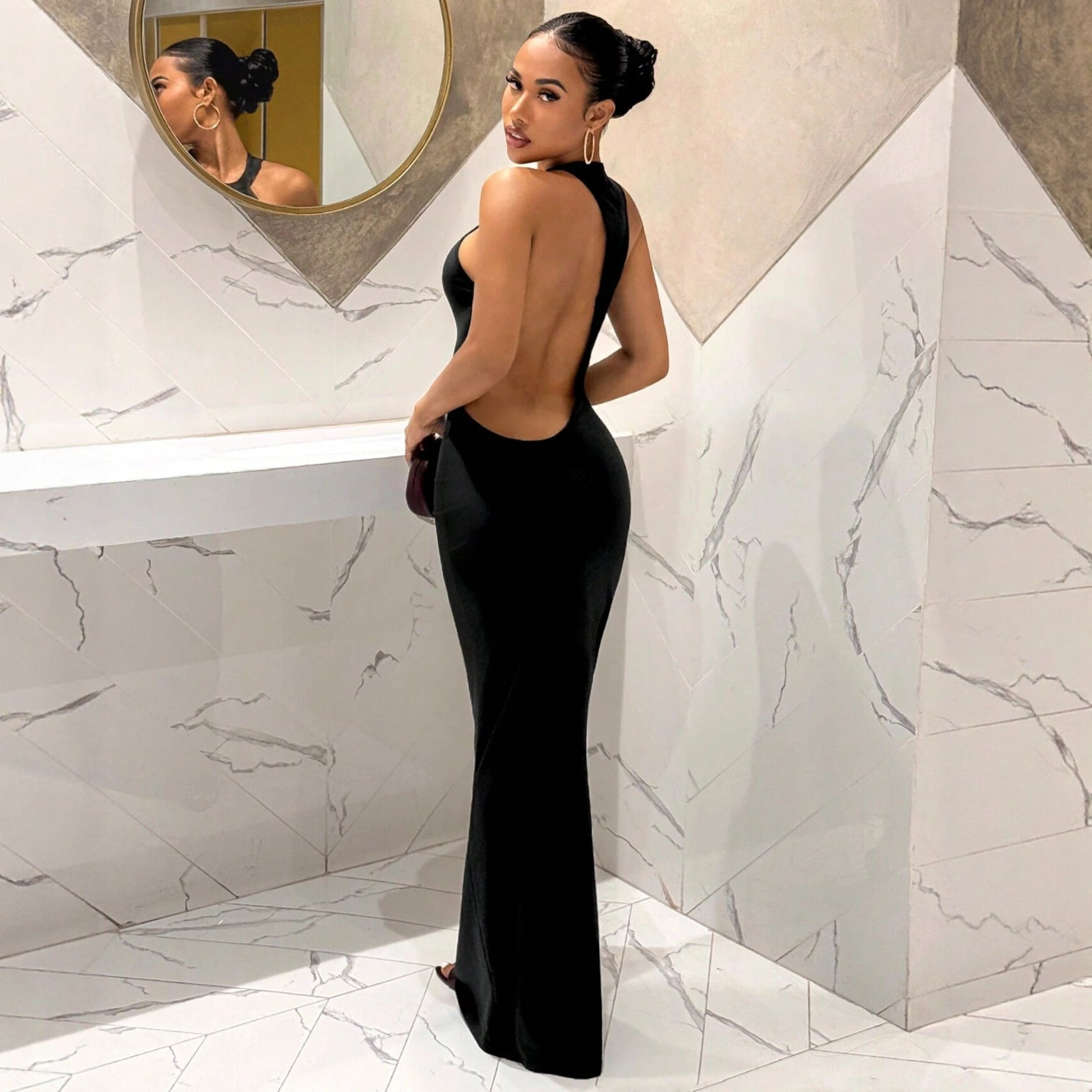 Women's Halter Maxi Dress