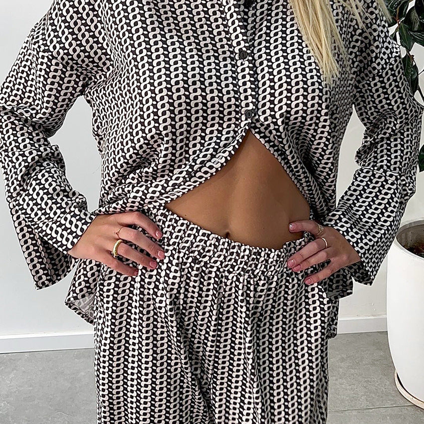 Autumn Satin Pajamas Lingerie