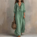 Women's Striped Ruffled Dress