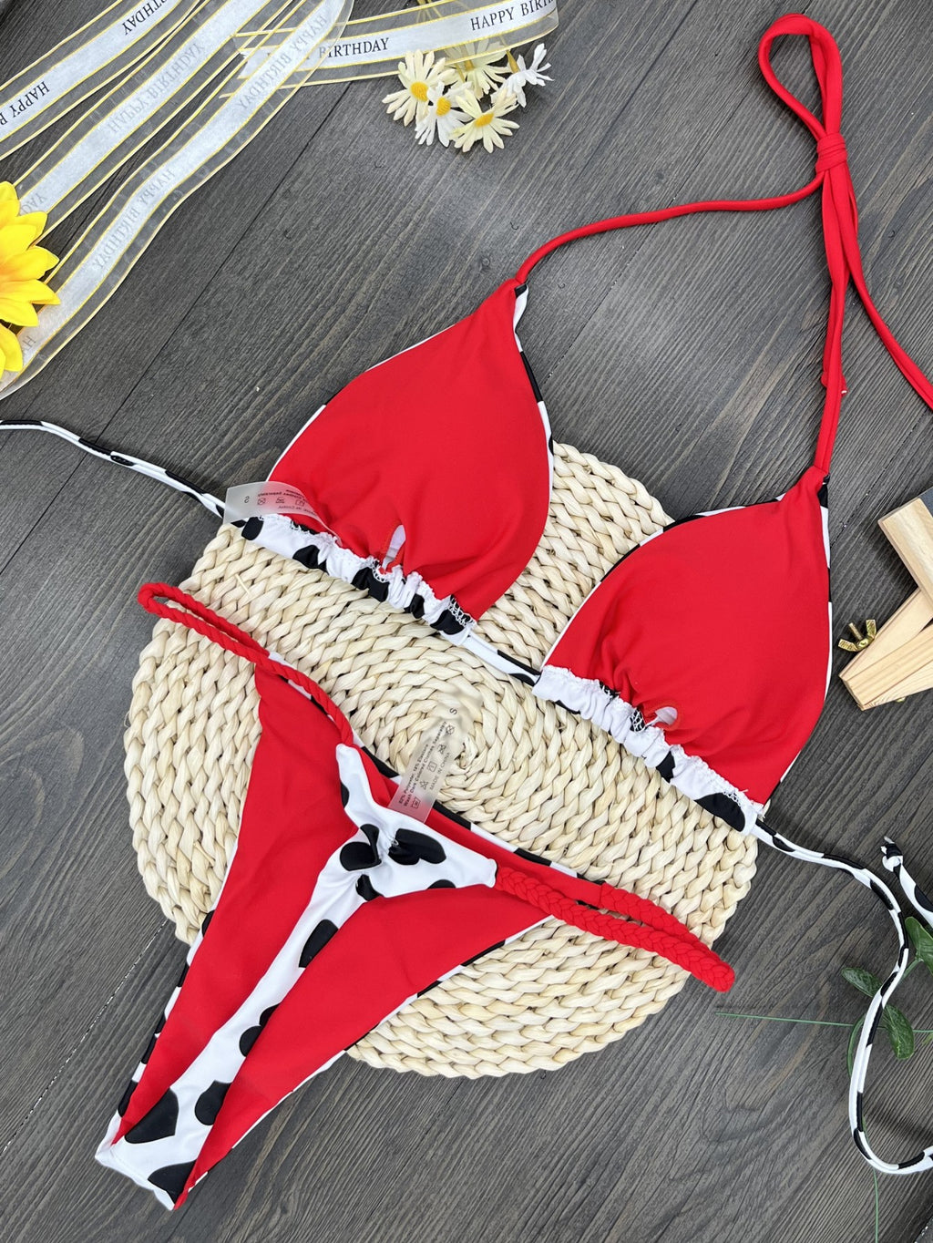Heart Printing Bikini Swimwear