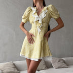Women's Floral Ruffled Dress