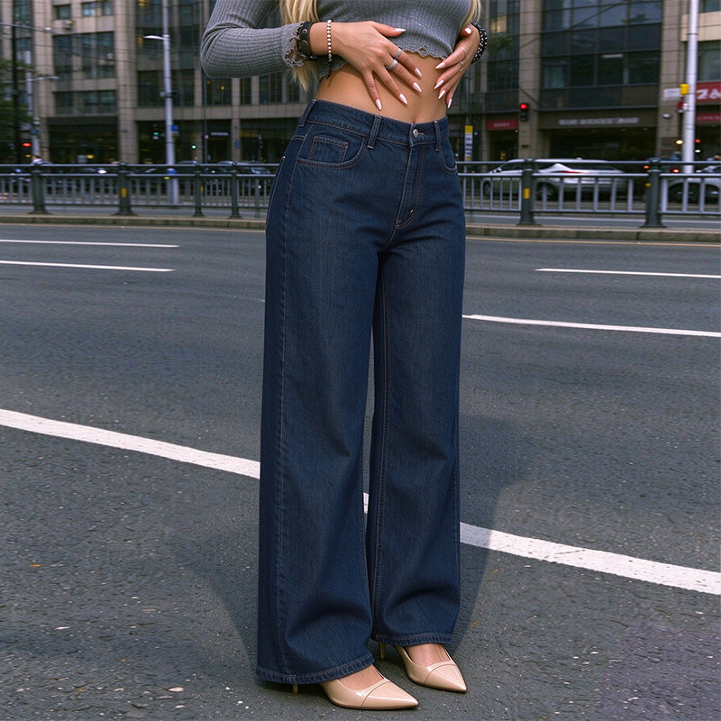 Women's High-Waist Straight-Leg Jeans
