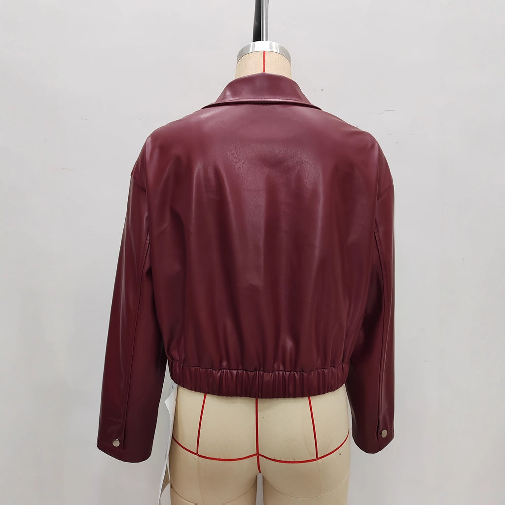 's Faux Leather Western Jacket