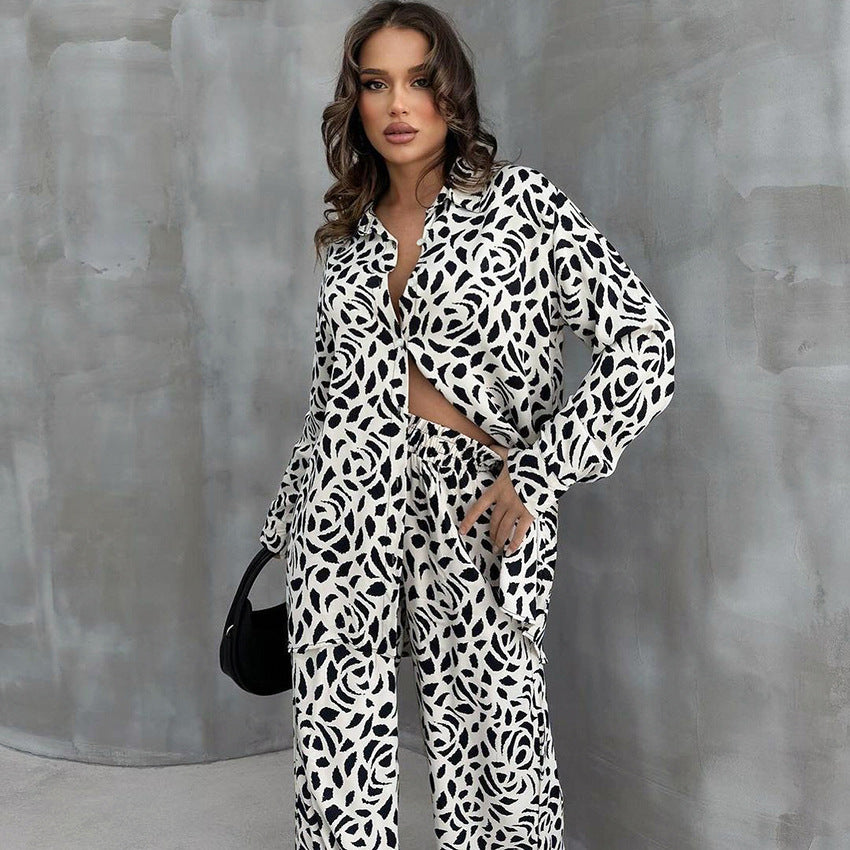 Leopard Print Pajamas Lingerie