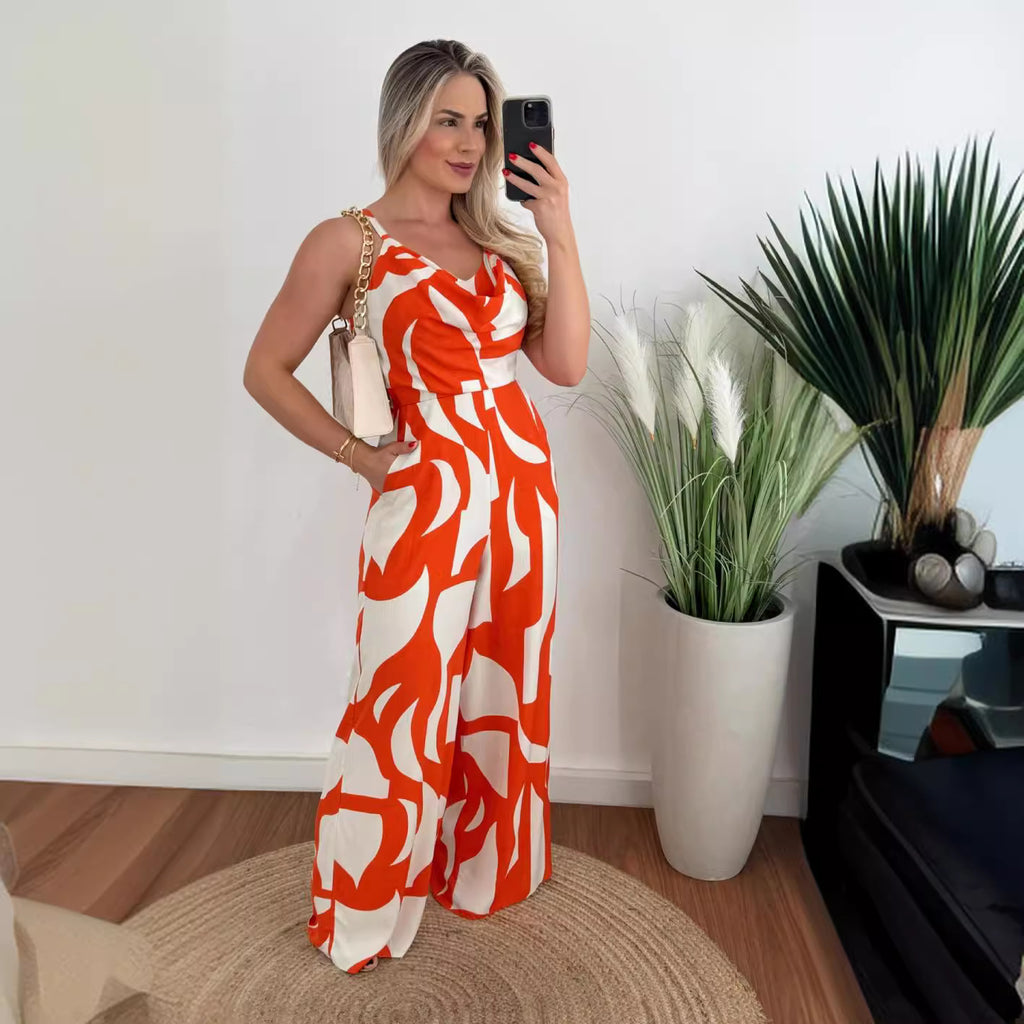 Women's Office Straight-Leg Jumpsuit