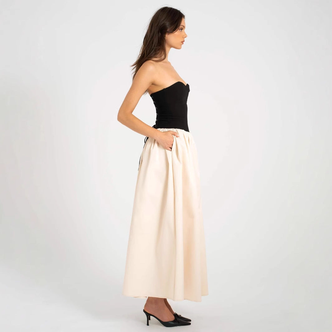 Women's Lace-Trim Midi Dress