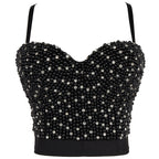 's Bubble Beads Plus Diamond Tube Top Handmade Studded Brassiere