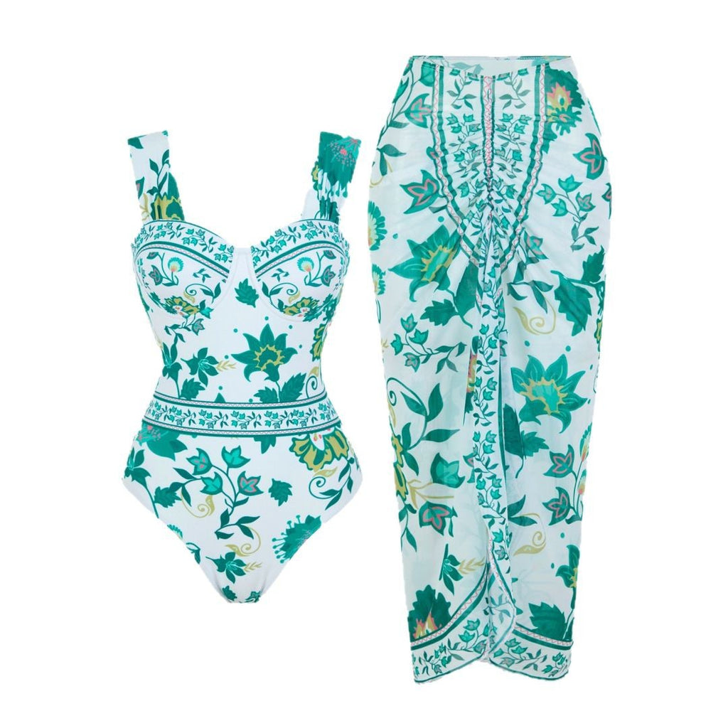 Digital Printing One-piece Swimwear