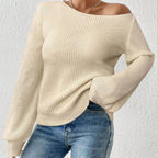 Women's Off-Shoulder Knit Sweater