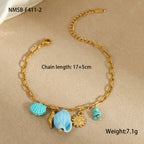 Blue Conch Bracelet