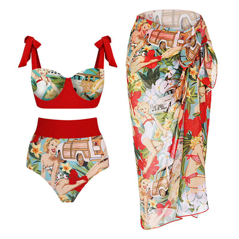 Bow Vacation One-piece Swimwear