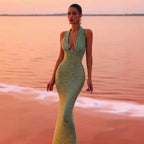 Women's Popular Sexy One Shoulder Sequined Sheath Slim Fit Cocktail Annual Party Party Evening Dress